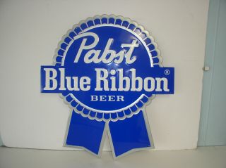8 - 16 Pabst Blue Ribbon Beer Metal Sign 24 X 26 Inches Old Stock