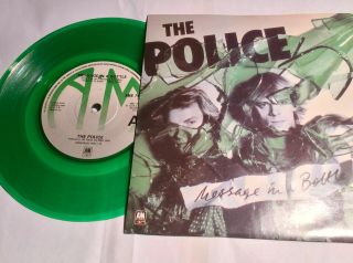 The Police Message In A Bottle Rare Green Vinyl Only Played Once Nm/ Nm