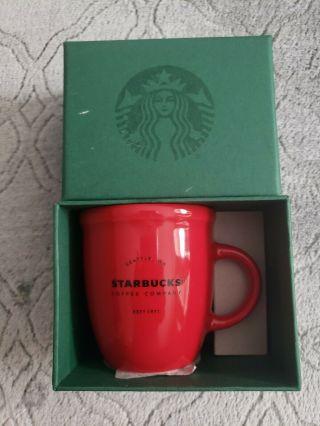 2016 Starbucks Red Cup Mini Espresso Mug 3oz Nib