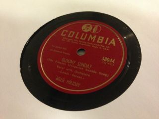 Billie Holiday - Gloomy Sunday/night & Day (v,  78,  Columbia 38044)