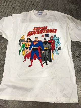 Animated Batman Best Western Promo Summer Adventures T - Shirt Large Wonder Woman