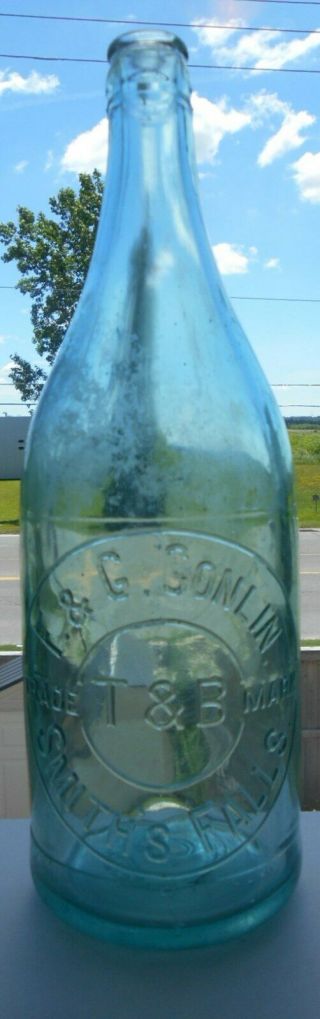 Scarce - F & G Conlin,  Smith Falls,  Ontario Canada Quart Soda - A.  B.  M.