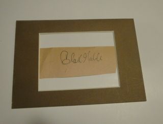 Clark Gable Signed Scrapbook Page Autograph Cut 5x2 " Gone With The Wind