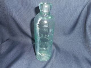 Vintage Blue Glass Bottle Benson Bottling Company Minneapolis Mn