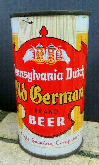 Pennsylvania Dutch Old German Beer Flat Top Can Eagle Brewing Catasauqua Pa B/o