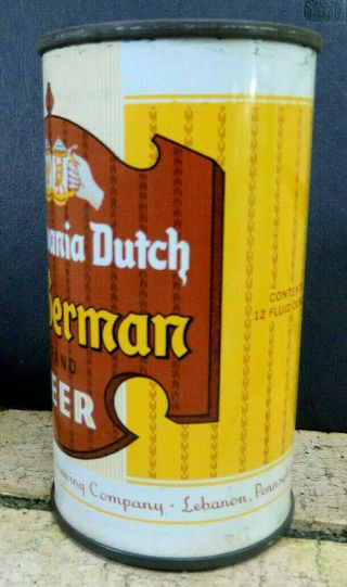 Pennsylvania Dutch Old German Beer Flat Top Can Lebanon Valley Brewing PA A/F ' d 3