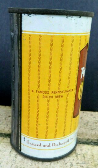 Pennsylvania Dutch Old German Beer Flat Top Can Lebanon Valley Brewing PA A/F ' d 6