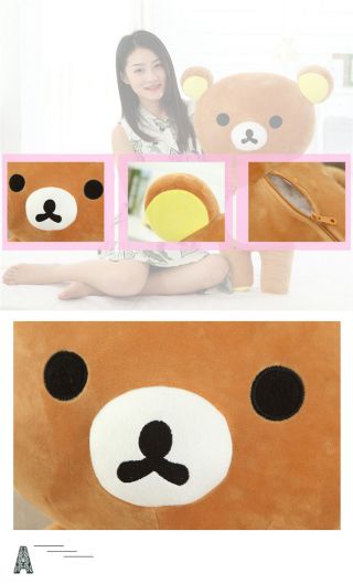 San - x Rilakkuma 35cm /13  Relax Bear Soft Pillow Plush Dolls Toy 100 PP Cotton 3