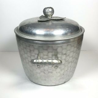Vintage Everlast Ice Bucket Cooler Hammered Aluminum Double Wall Insulated 5001 4