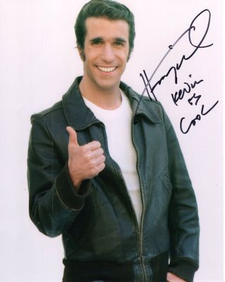 Henry Winkler Authentic Signed 8x10 Color Photo Happy Days Fonz To Kevin