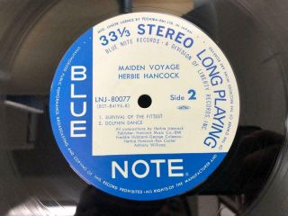 HERBIE HANCOCK MAIDEN VOYAGE BLUE NOTE LNJ 80077 STEREO JAPAN Vinyl LP 5