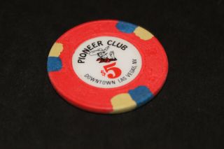 Rare Pioneer Club $5 Casino Chip Las Vegas Rated K
