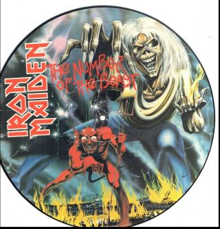 Iron Maiden Number Of The Beast Vinyl Record Picture Disc