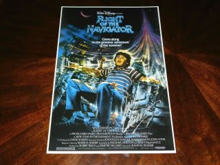 Joe Cramer Signed Flight Of The Navigator 12x18 Movie Poster