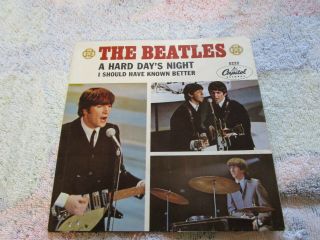 The Beatles - A Hard Days Night,  Picture Sleeve (capital)