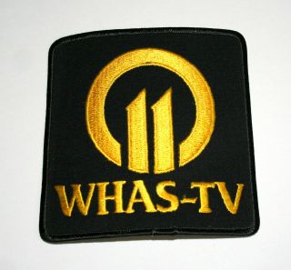 LG Vtg WHAS TV Channel 11 ABC Louisville KY Cloth Patch NOS 1970s Television 3