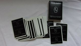 Rare Vintage Las Vegas Silver Slipper Casino Black Playing Cards Complete Jokers