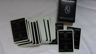 RARE Vintage Las Vegas Silver Slipper Casino Black Playing Cards Complete Jokers 2