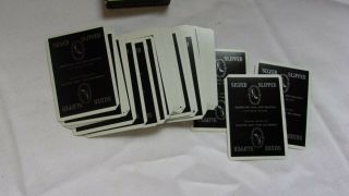 RARE Vintage Las Vegas Silver Slipper Casino Black Playing Cards Complete Jokers 3