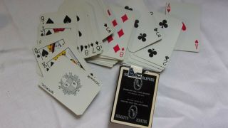 RARE Vintage Las Vegas Silver Slipper Casino Black Playing Cards Complete Jokers 5