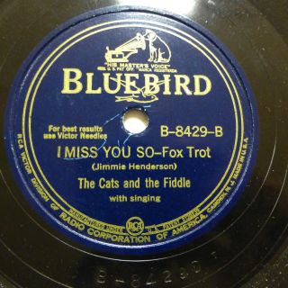 The Cats And The Fiddle Doo - Wop 78 I Miss You So On Minus Bluebird Tb1190