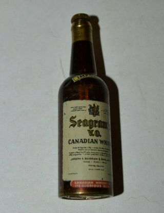 Vintage SEAGRAM ' S VO Canadian Whiskey Metal Hidden Mechanical Beer Bottle Opener 4