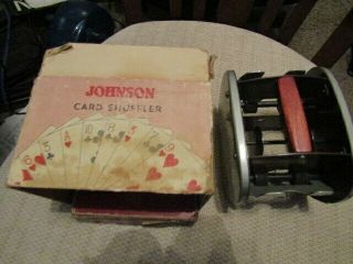 Vintage Johnson Card Shuffler Model 50