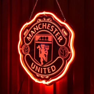 Manchester United Neon Sign Beer Bar Pub Party Homeroom Windows Decor Light Gift