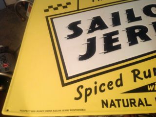 Sailor Jerry Spiced Rum 8 Ball Metal Embossed Beer Sign 24 