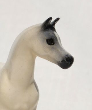 Tiny SM Light Buckskin Paint Pinto Half Arabian Horse Ceramic China Figurine 3
