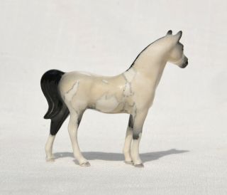 Tiny SM Light Buckskin Paint Pinto Half Arabian Horse Ceramic China Figurine 4