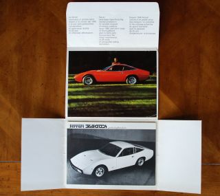 Ferrari 365 Gtc/4 Sales Brochure Prospekt,  1971
