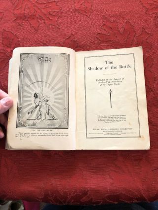 VINTAGE 1915 THE SHADOW OF THE BOTTLE THOMPSON PROHIBITION ALCOHOLICS ANONYMOUS 5