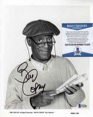 Bill Cosby Show Signed Autograph 8 X 10 Photo Bas Beckett