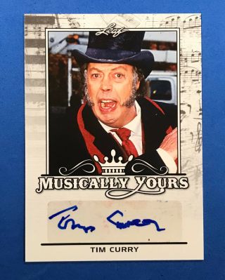 2017 Leaf Musically Yours Tim Curry Auto Autograph Rocky Horror Picture (bb 6)