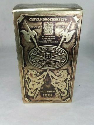 Chivas Brothers Royal Salute 21 Years Old Scotch Whisky Green Spode Decanter 3