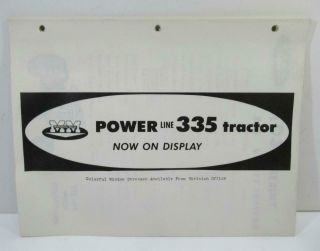 Minneapolis Moline 335 tractor Dealer promo brochures & advertising 1957 4