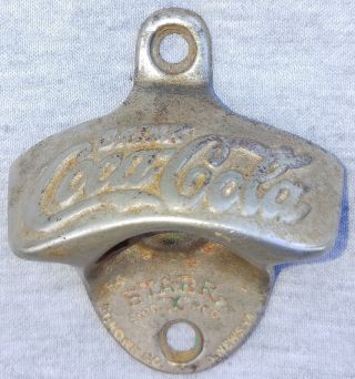 1920 Antique Brown Co Starr X Patent Pending Coca Cola Bottle Opener Made In Usa