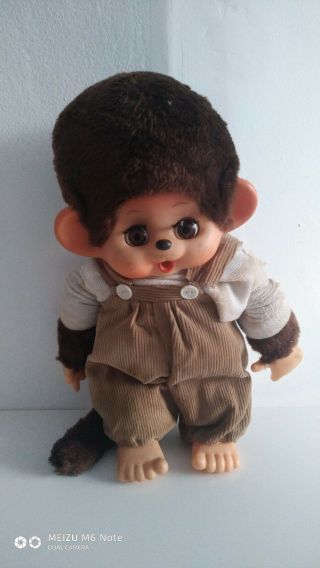 Vintage Plush Doll Monchichi Monkey Large 13 Inch Japanese
