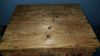 1950 White Horse cellar Scotch Whiskey Wooden Crate Box Old Antique Wood 6