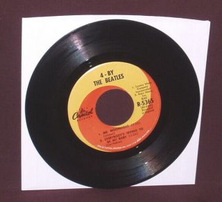 The Beatles 45 Ep 4 - By The Beatles 1965 Capitol R - 5365 Vg,