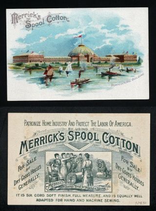 1893 Columbian Exposition Trade Card - Merrick 