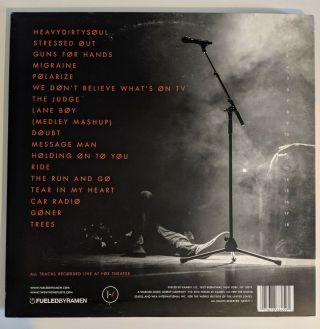 Twenty One Pilots Blurryface Live Vinyl Record 3LP Picture Disc Rare Limited TOP 3