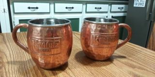 2 Ketel One Moscow Mule Mugs - Copper