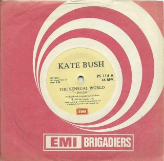 Kate Bush South Africa One Sided Promo 45 The Sensual World