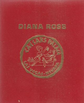 Caesars Palace Vintage Diana Ross " Star Show " Promo Brochure