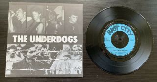 The Underdogs East Of Dachau 7” Single Riot Records Riot 26 Rare Punk Rock 1983