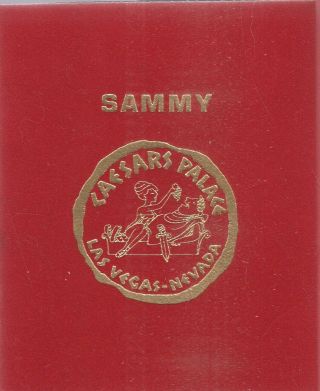 Caesars Palace Vintage Sammy Davis Jr.  " Star Show " Promo Brochure