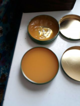 Set of 2 Vintage Nor - V - Gen Shoe Oil Paste Weatherproofing Tins Cans 4