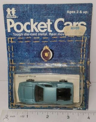Vintage 1/62 Tomy Pocket Cars Tomy Pocket Cars Maserati Merak F45